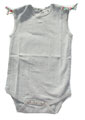 Alex and Ant Alba Snapsuit Grey with Mint